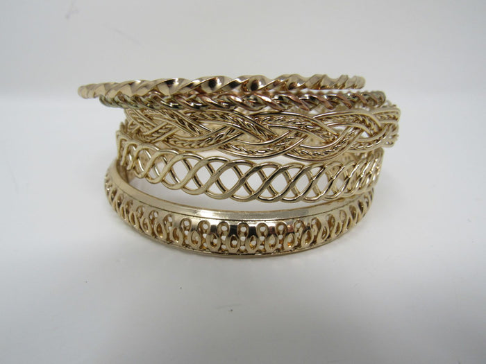 Designer-Bangle-Bracelet-Set-of-5-Copper-Female-Adult-Metallics-546 6