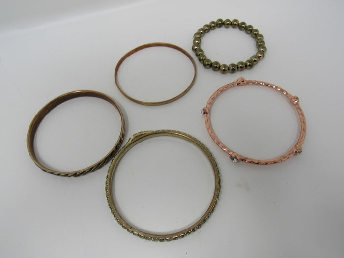 Designer-Bangle-Bracelet-Set-of-5-Female-Adult-Metallics-554 2