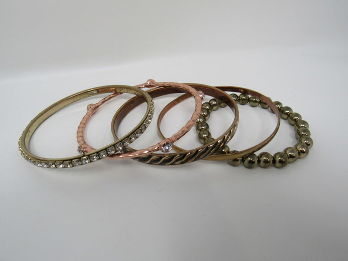 Designer-Bangle-Bracelet-Set-of-5-Female-Adult-Metallics-554 3
