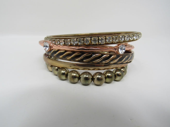 Designer-Bangle-Bracelet-Set-of-5-Female-Adult-Metallics-554 5