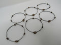 Designer-Bangle-Bracelet-Set-of-6-Brown-Flowers-Female-Adult-Floral-562 1