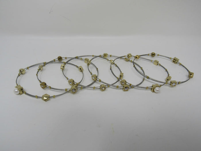 Designer-Bangle-Bracelet-Set-of-6-Pearls-Female-Adult-564 3