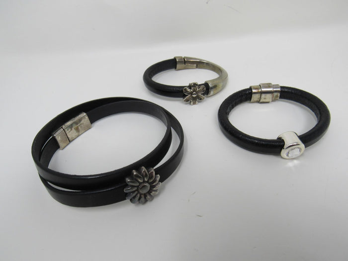 Designer-Bangle-Bracelets-Set-of-3-Flower-Design-Female-Adult-520 2