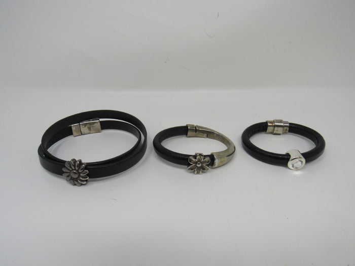 Designer-Bangle-Bracelets-Set-of-3-Flower-Design-Female-Adult-520 4