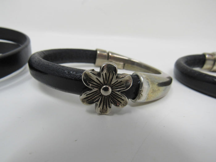 Designer-Bangle-Bracelets-Set-of-3-Flower-Design-Female-Adult-520 6