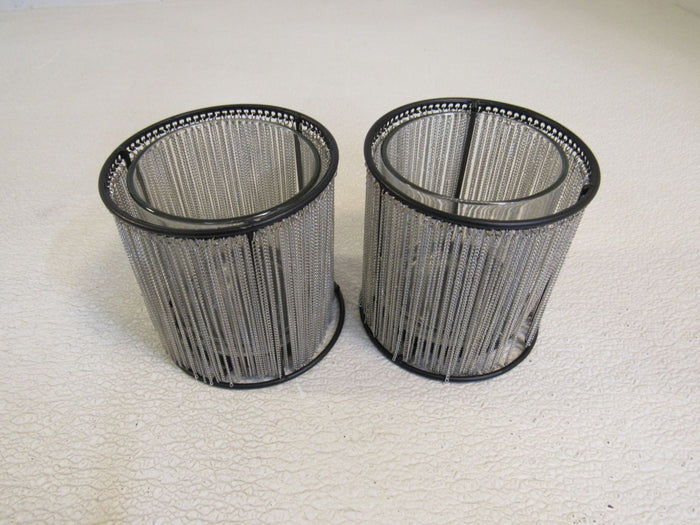 Designer-Candle-Holder-Set-of-2-Metal-Fringe-Chain-160-011923-160 4
