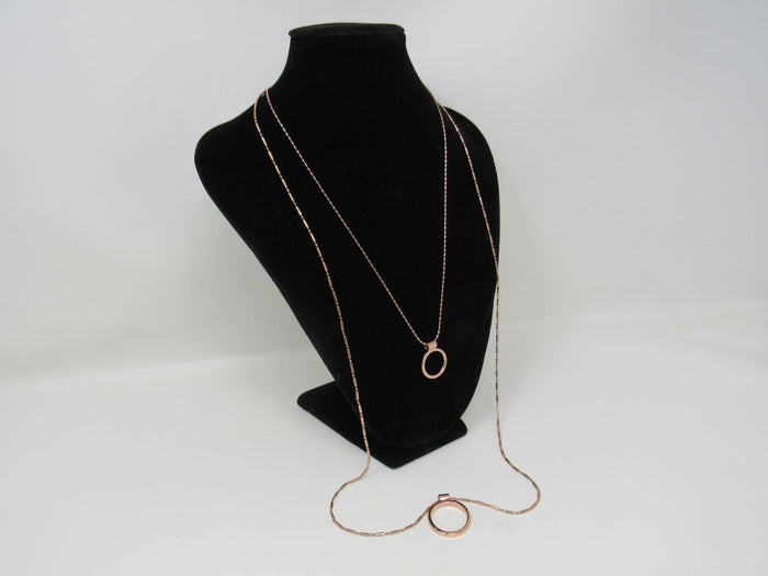 Designer-Double-Chain-Pendant-Necklace-Copper-Female-Adult-582 2