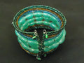 designer-fashion-bracelet-beaded-strand-female-adult-green-brown-blue-preowned 1