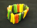 designer-fashion-bracelet-starnd-string-plastic-female-adult-yellow-green-red-preowned 1