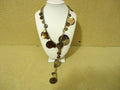 designer-fashion-necklace-18in-l-drop-dangle-metal-female-adult-golds-browns-preowned 1