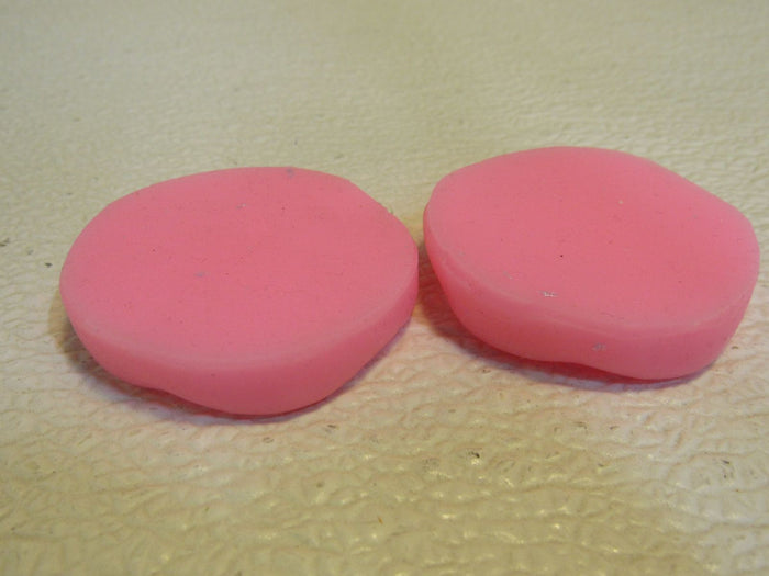 Designer-Flower-Molds-Lot-of-2-2in-x-2in-Pink-Rubber-174 4