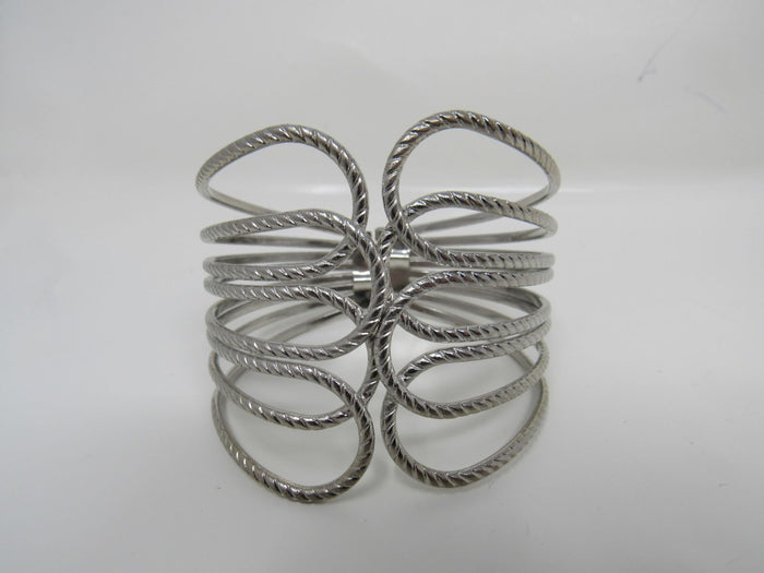 Designer-Hinged-Cuff-Multilayer-Bracelet-Silver-Female-Adult-502 3