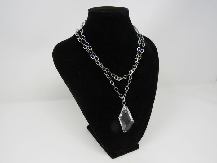 Designer-Pendant-Chain-Link-Necklace-Silver-Clear-Pendant-Female-Adult-578 1