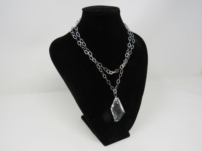 Designer-Pendant-Chain-Link-Necklace-Silver-Clear-Pendant-Female-Adult-578 2