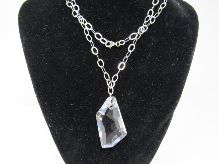 Designer-Pendant-Chain-Link-Necklace-Silver-Clear-Pendant-Female-Adult-578 6