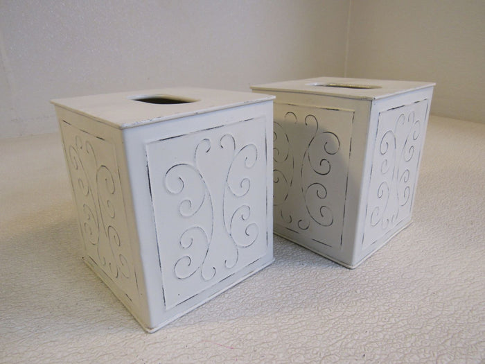 Designer-Tissue-Box-Set-of-2-Cream-1733-162 2