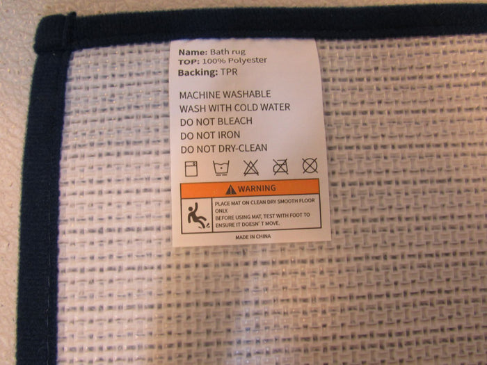 Dexi-Sweet-Home-Bath-Rug-24in-x-16in-Navy-Non-Slip-Absorbent-Polyester-898 5