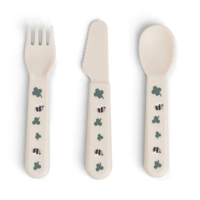 Done by Deer - Foodie cutlery set Tiny farm Sand - DBD1156769