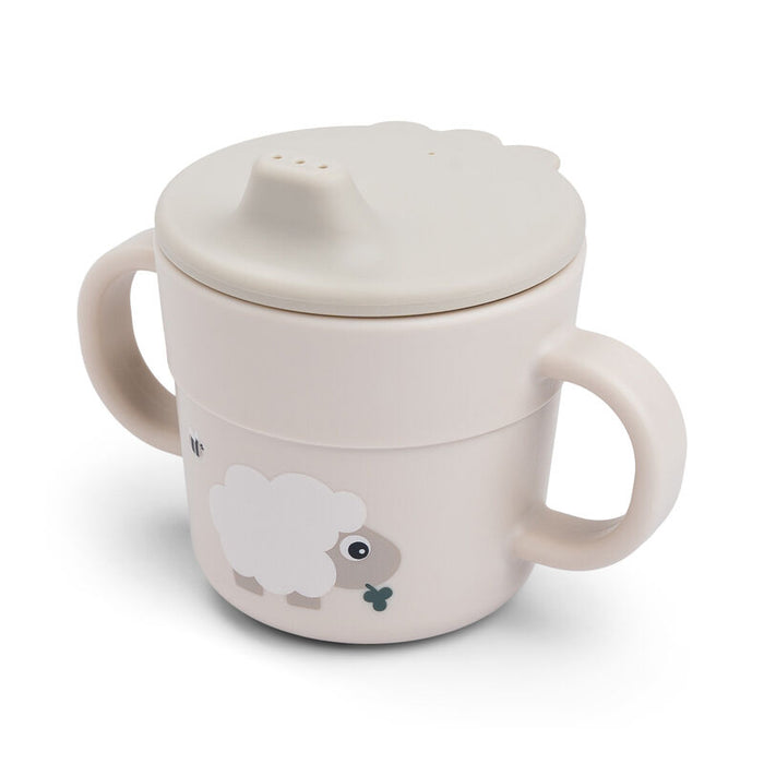 Done by Deer - Foodie spout cup Tiny farm Sand