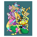 Dreamworld Robots Poster Print