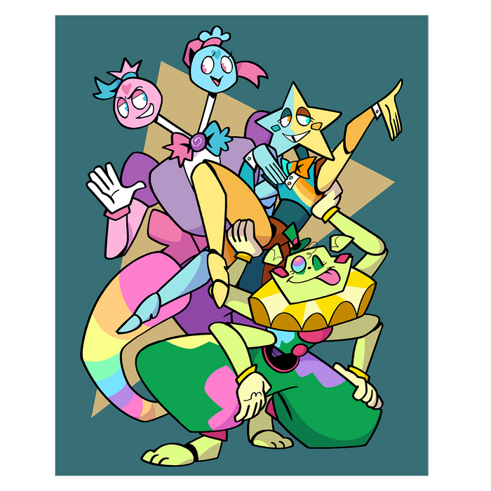 Dreamworld Robots Poster Print