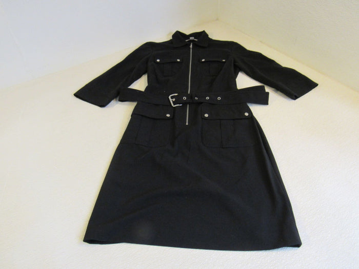 Michael-Kors-Dress-Black-Zip-Up-Female-Adult-Size-S-Solid-388 2