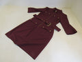 Michael-Kors-Dress-Maroon-Zip-Up-Female-Adult-Size-S-Solid-390 1