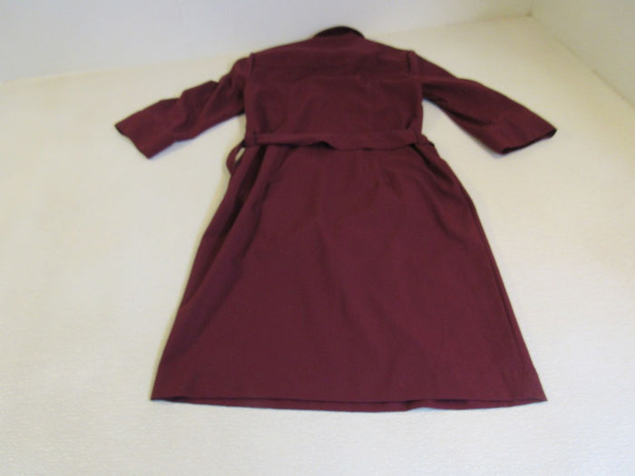 Michael-Kors-Dress-Maroon-Zip-Up-Female-Adult-Size-S-Solid-390 5