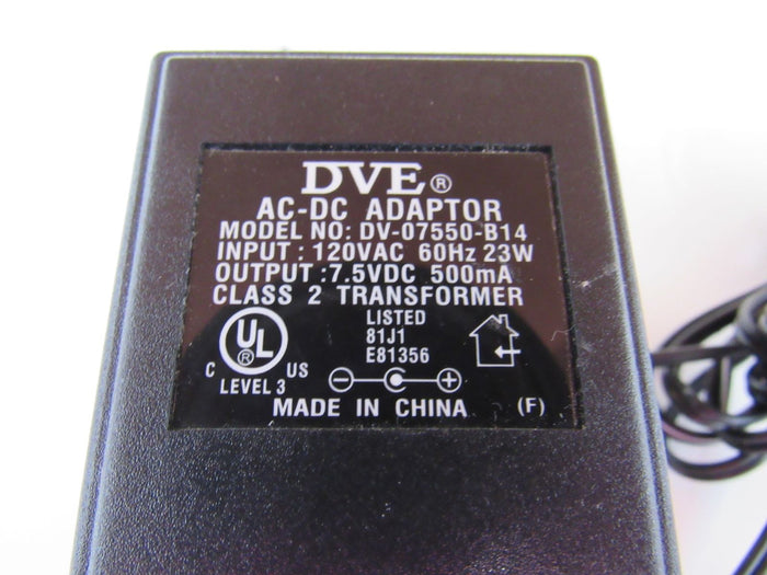 DVE-AC-DC-Adapter-Input-120VAC-60Hz-23W-Output-500mA-DV-07550-B14-306 4