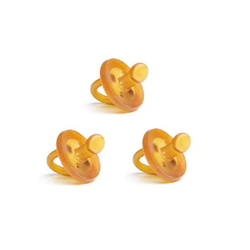 Ecopiggy Ecopacifier Natural Rubber Pacifier 3 Pack - Orthodontic (0-6M)-1