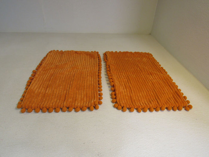 Fanci-Homi-Bobho-Throw-Pillow-Cover-Set-of-2-Rust-Fuzzy-Raised-Stripes-590 3