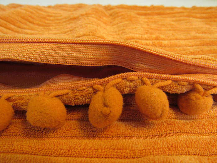 Fanci-Homi-Bobho-Throw-Pillow-Cover-Set-of-2-Rust-Fuzzy-Raised-Stripes-590 5