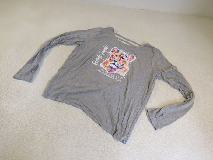 Femme-Royale-Barbella-Shirt-Gray-Female-Adult-Size-M-Solid-380 1