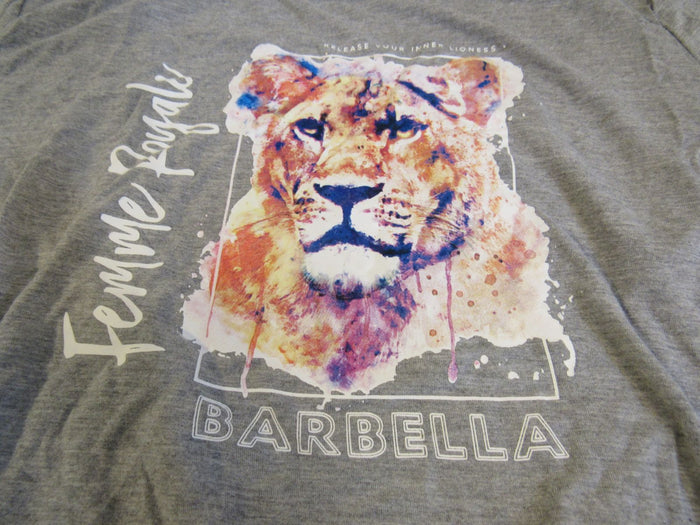 Femme-Royale-Barbella-Shirt-Gray-Female-Adult-Size-M-Solid-380 4