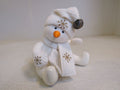 First-Main-Inc-Marshmallow-Plush-Snowman-Off-White-Gold-Snowflakes-5420XS1414-898 1