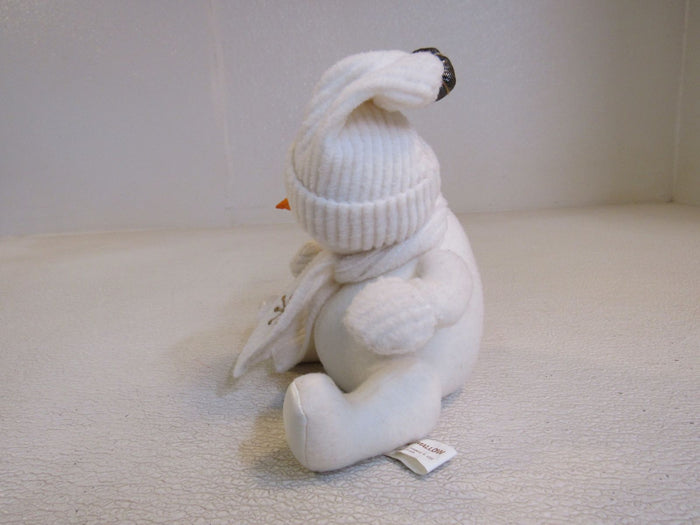First-Main-Inc-Marshmallow-Plush-Snowman-Off-White-Gold-Snowflakes-5420XS1414-898 6