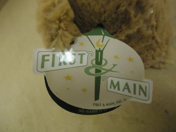 First & Main Teddy Bear 11in Cute Adorable Light Brown Dean Ages 3 & Up -- New
