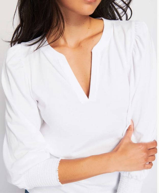 FLORA TEE IN WHITE