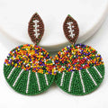 NolaCajun Football Field Beaded Earrings Louisiana Sports Jewelry New Orleans