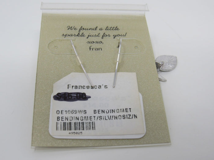 Francescas-Silver-Leaf-Earrings-Silver-Dangle-Fish-Hook-Back-Female-Adult-490 6