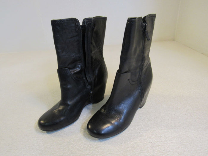 Franco-Sarto-Mercury-Boots-Wedge-Black-Heel-Female-Adult-Size-8-Solid-446 2
