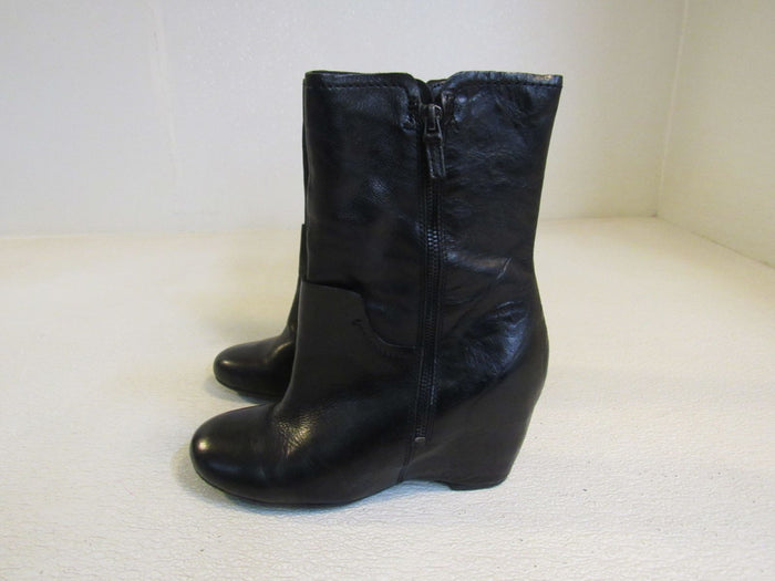 Franco-Sarto-Mercury-Boots-Wedge-Black-Heel-Female-Adult-Size-8-Solid-446 4