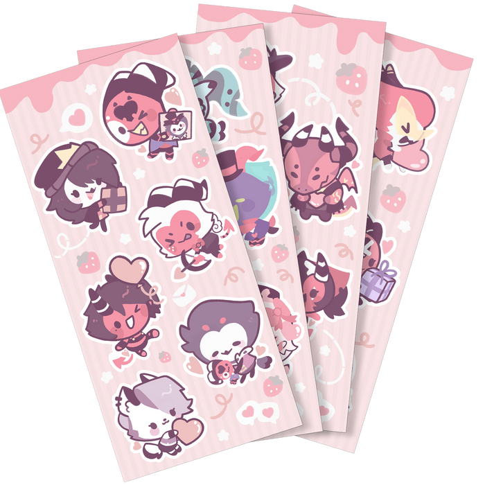 From Helluva Boss with Love Mini Chibi Sticker Set *LAST CHANCE*