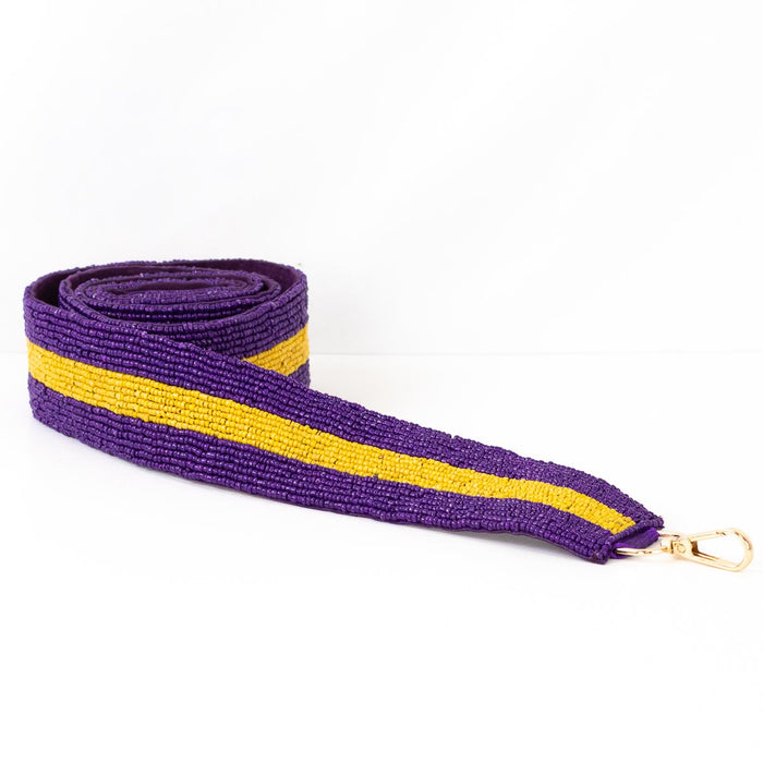 NolaCajun Gameday Stripe Purse Strap Louisiana Sports Fashion Accessory New Orleans
