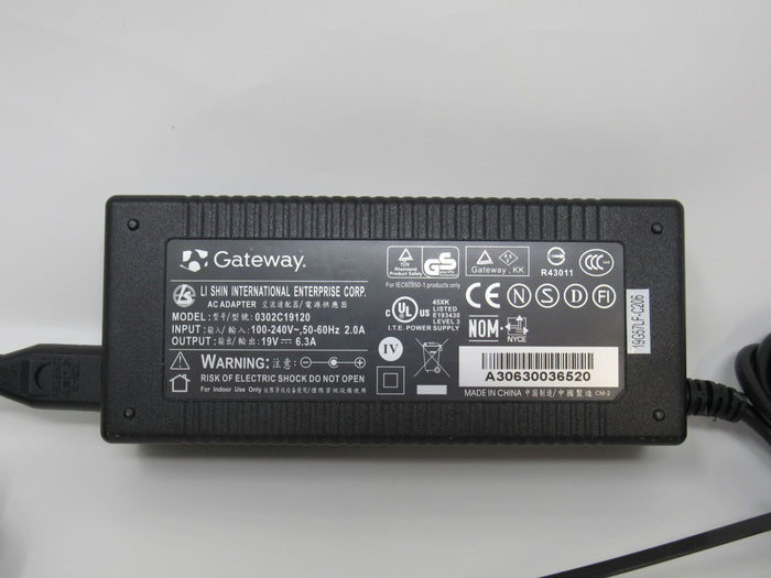 Gateway-AC-Adapter-Output-19V-50-60Hz-0302C19120-222 4