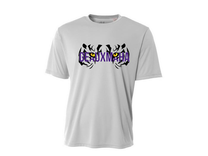 NolaCajun Geauxmaha Dri-fit T-Shirt Back View Louisiana Cajun Apparel New Orleans