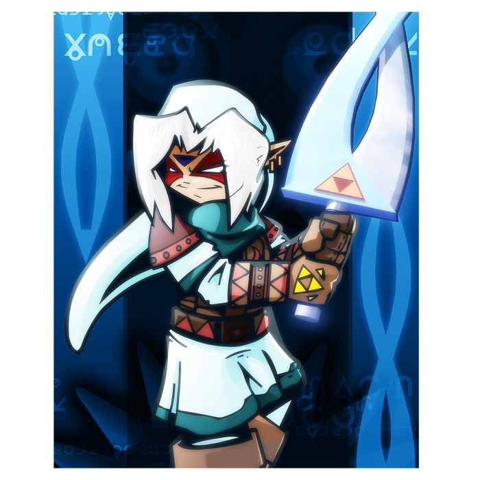 Ghostly Oni Swordsman - Poster Print