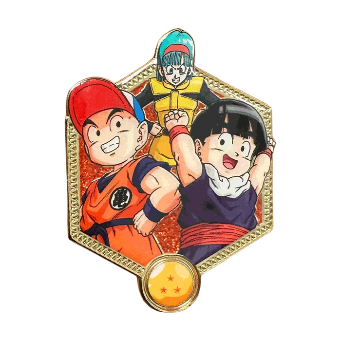 Golden Series 2: Krillin, Bulma, and Gohan - DBZ Pin