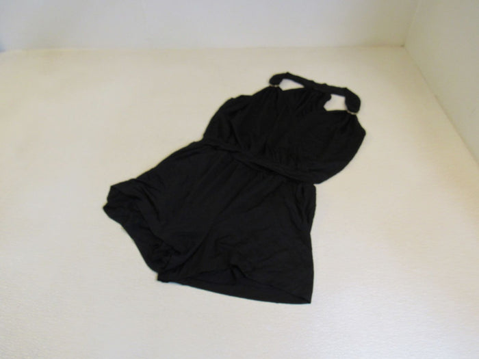 Guess-Romper-Jumpsuit-Black-Front-Pockets-Lined-Bottom-Female-Adult-Size-M-Solid-396 2