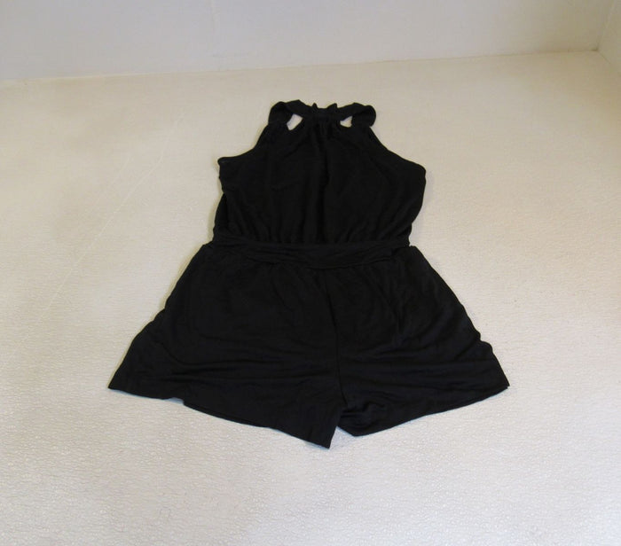Guess-Romper-Jumpsuit-Black-Front-Pockets-Lined-Bottom-Female-Adult-Size-M-Solid-396 4